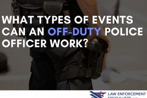 what types of events can an off-duty police officer work